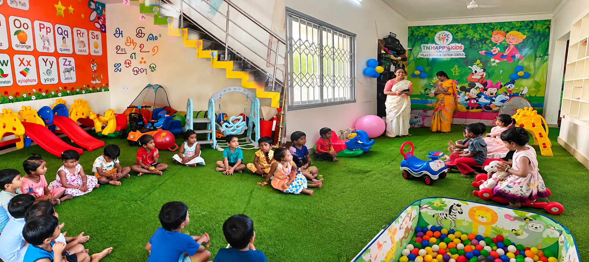 Children learning and playing at TN Happy Kids